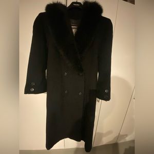 Long Removable Collar Coat